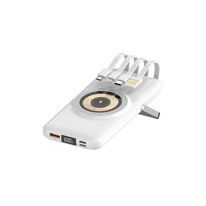 Multifunksjonell Powerbank med Trådløs Lading Skanto
