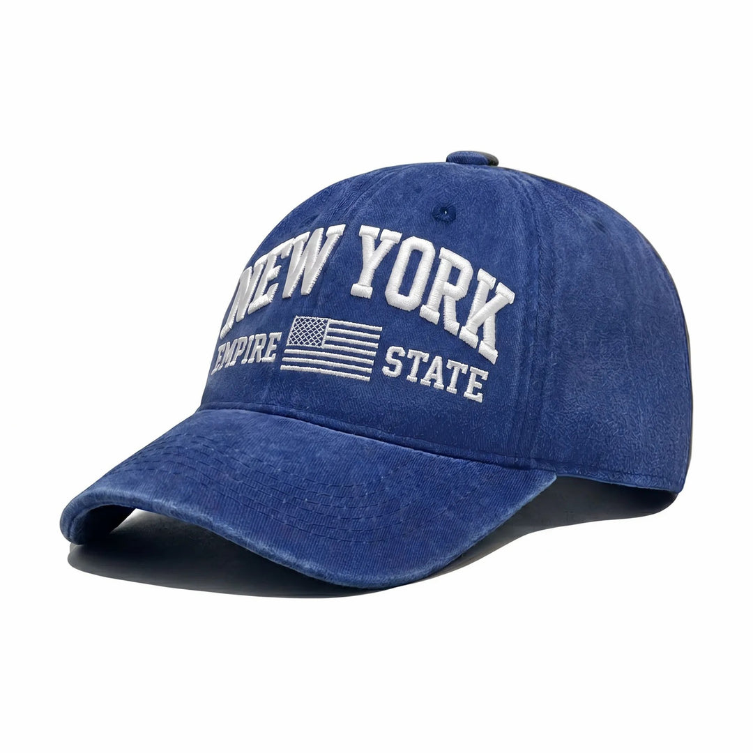 Dame modisk caps med brodert New York motiv Skanto
