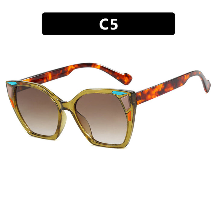 Dame moteriktig geometrisk designerbrille Skanto