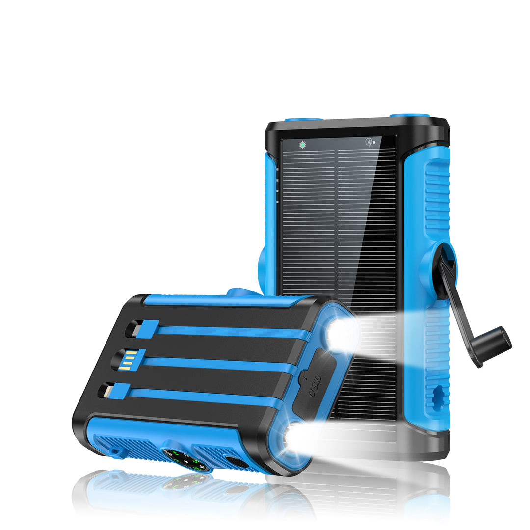 Multifunksjonell sol Powerbank med håndsveiv Skanto