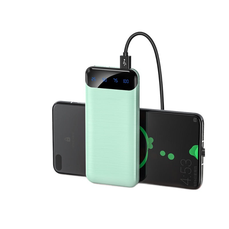 Bærbar Powerbank med digital skjerm og flere tilkoblinger Skanto
