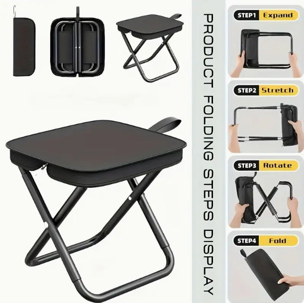 Unisex Sammenleggbar Campingstol med stabile bein Skanto