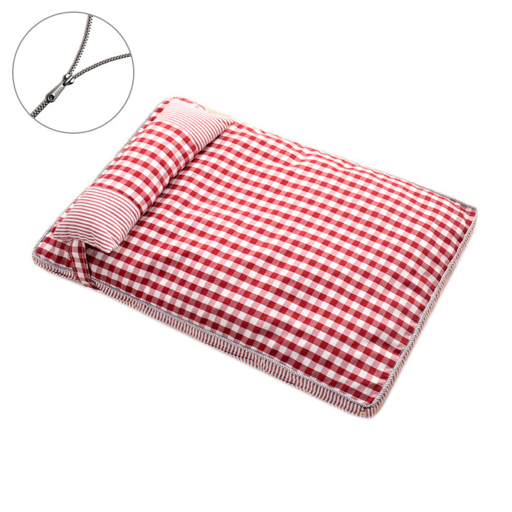 Premium Gingham-mønster  Liggunderlag  Hundeseng