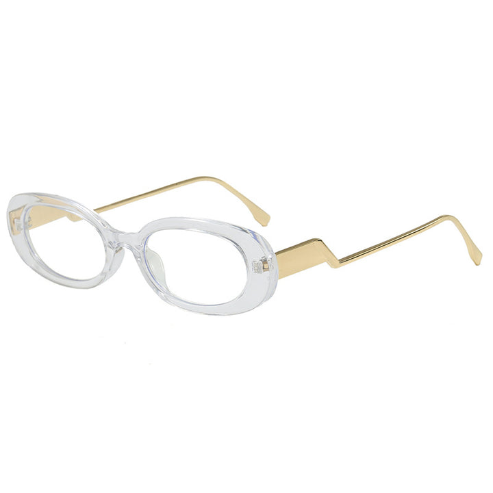 Dame retro-inspirert solbrille med moderne design og markant ramme Skanto