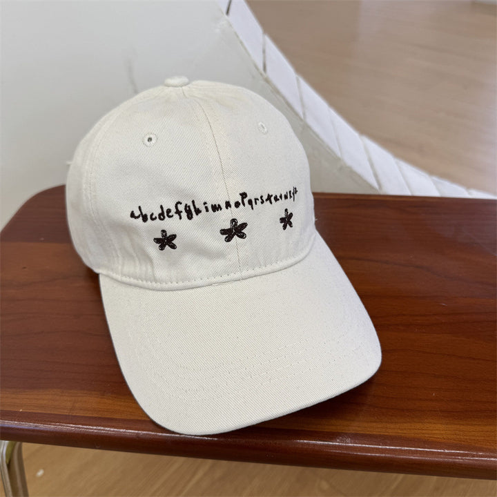 Kvinnenes Uformelle Broderte Bomulls Baseballcaps Skanto