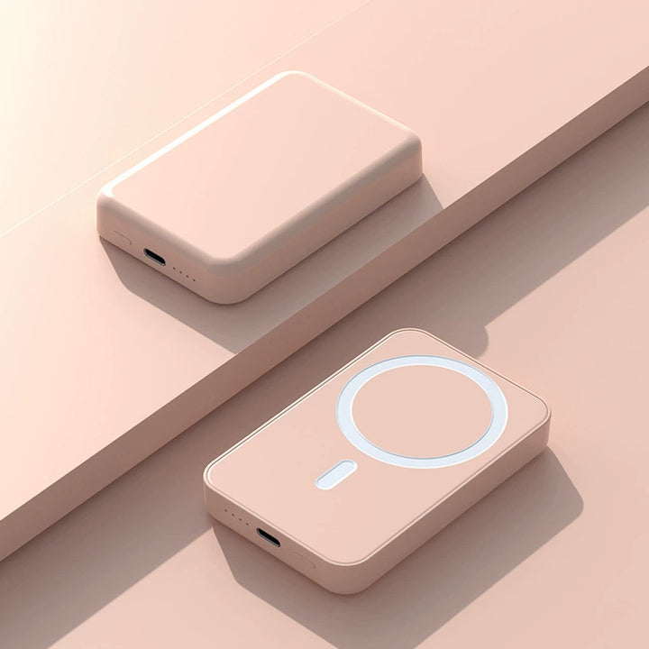 Høyytelses powerbank med trådløs ladefunksjon og digitalt display Skanto