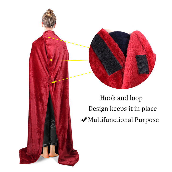 Dame luksus fleece pysjamas med praktisk frontlomme Skanto