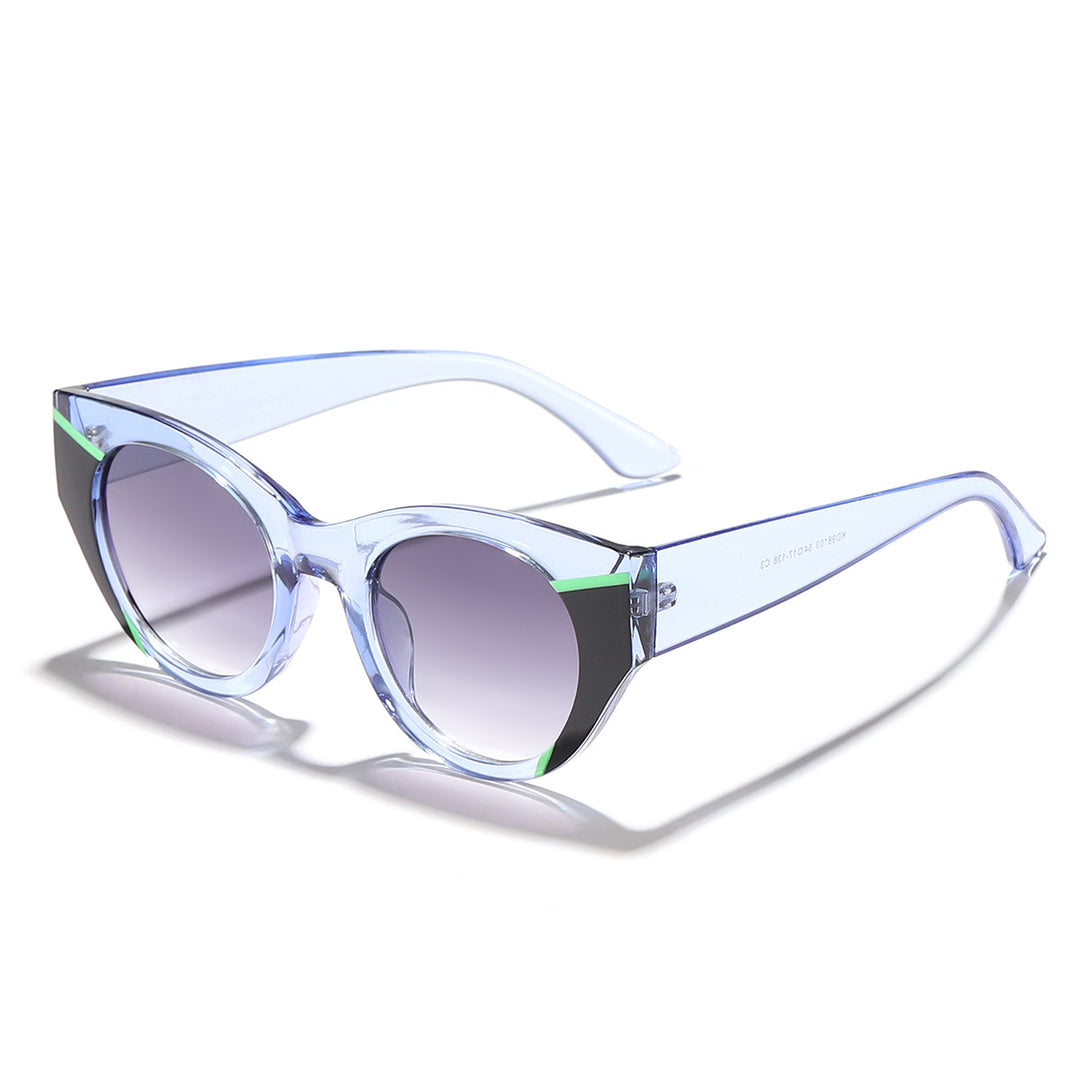 Dame moteriktig solbrille med unik leoprint Skanto