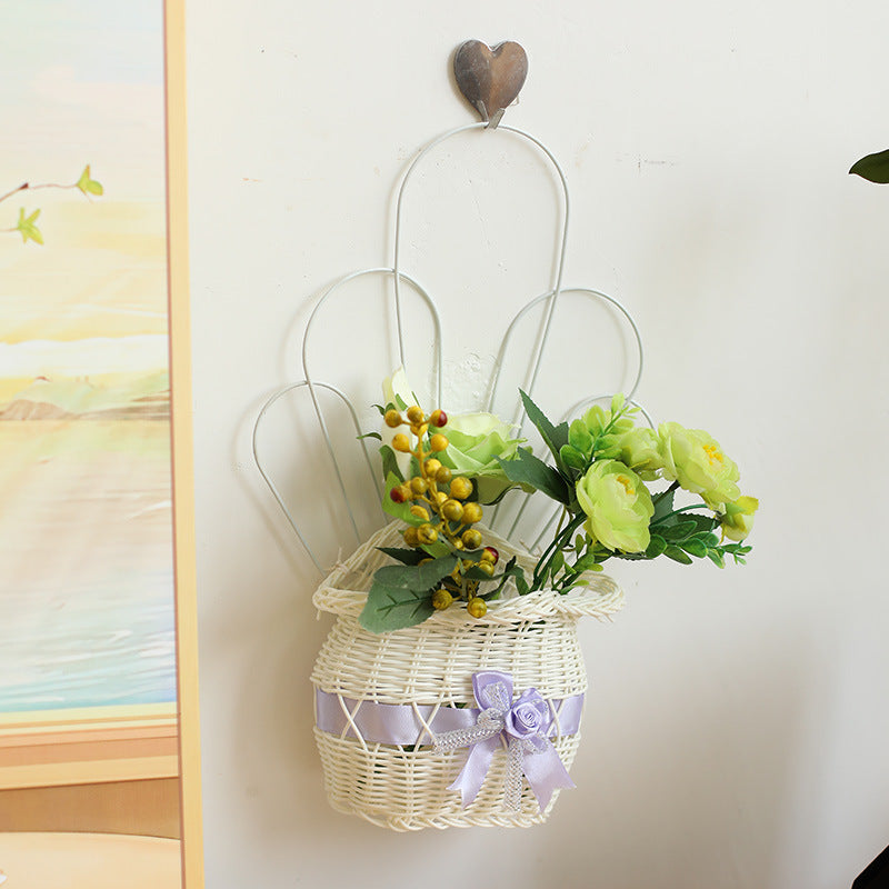 Dekorativ Woven Flower Basket Skanto