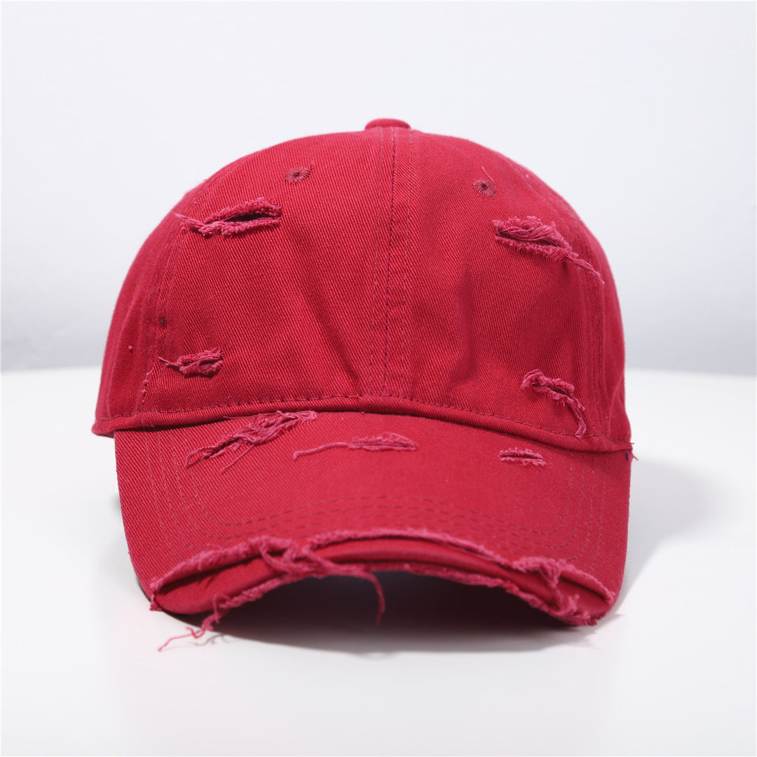 Menns Slitt Klassisk Bomull Baseball Cap Skanto