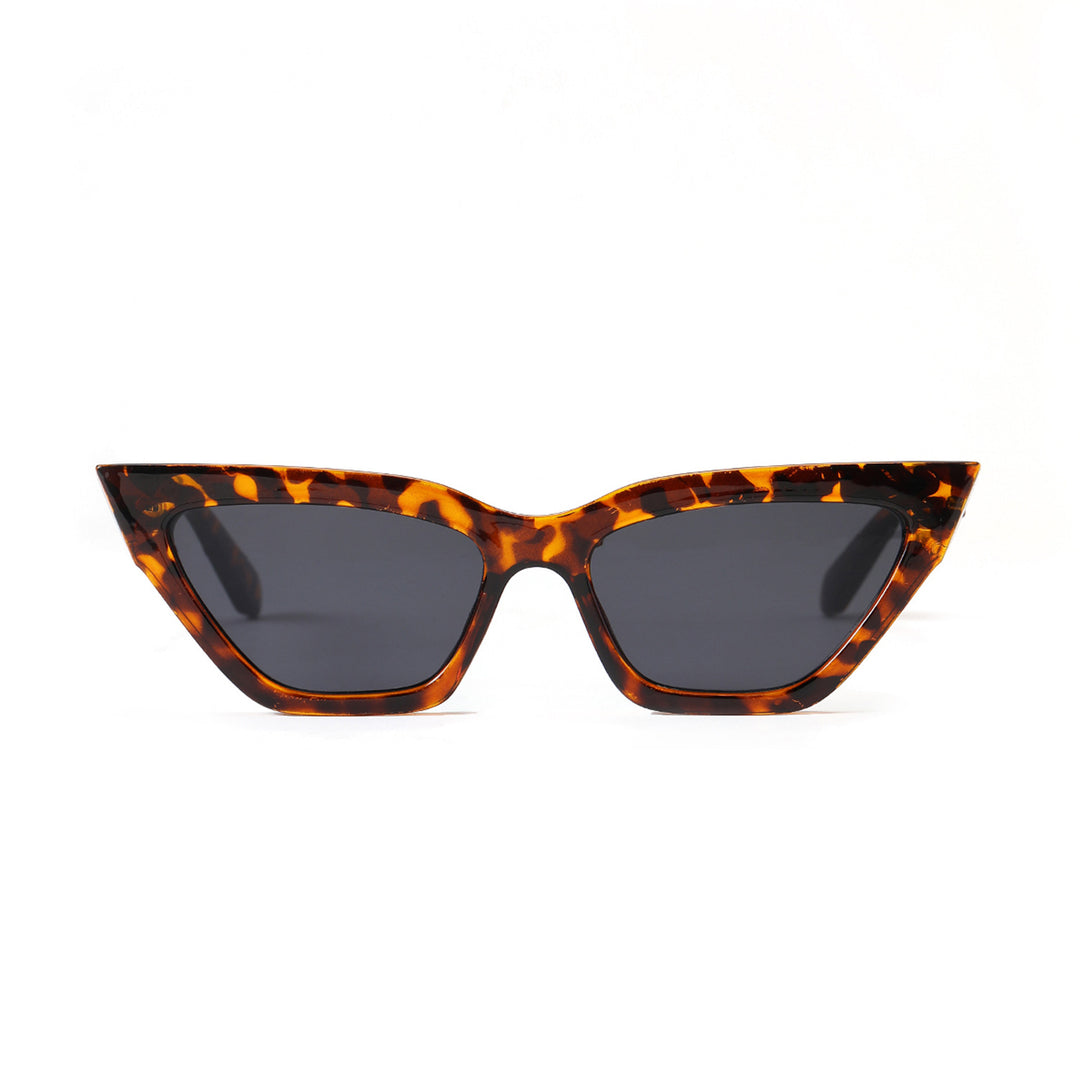 Dame Cat-Eye solbrille med luksuriøs kjettingramme Skanto