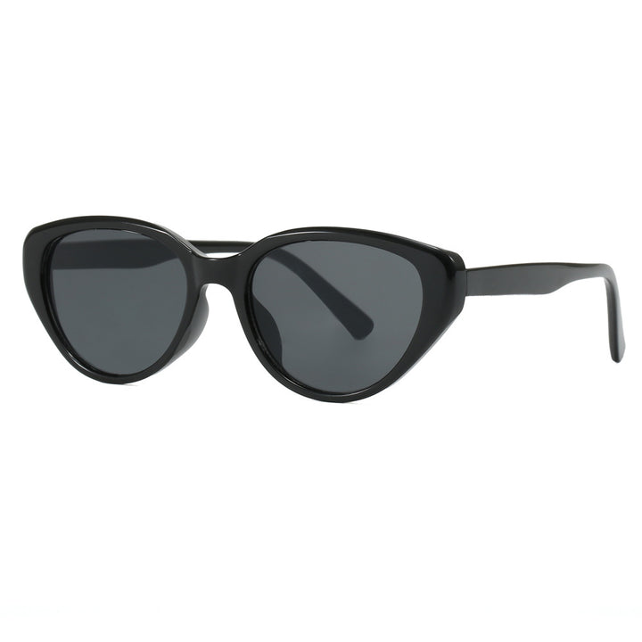Dame Cat-Eye Solbriller med trendy leopardmønster Skanto
