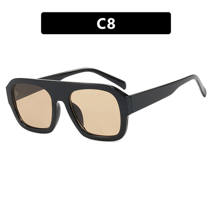 Dame moteriktig solbrille i beskyttende oversized-format Skanto