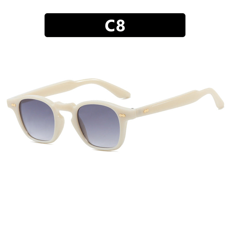 Dame geometrisk solbrille med beskyttende UV-filter og moderne design Skanto