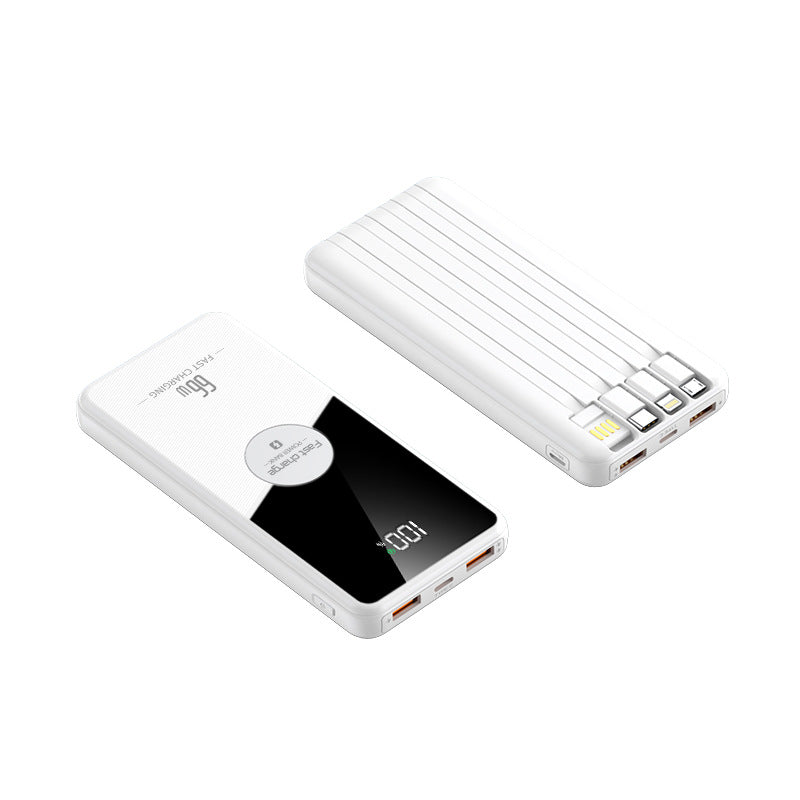 Powerbank med intelligent ladeindikator og flere tilkoblinger Skanto