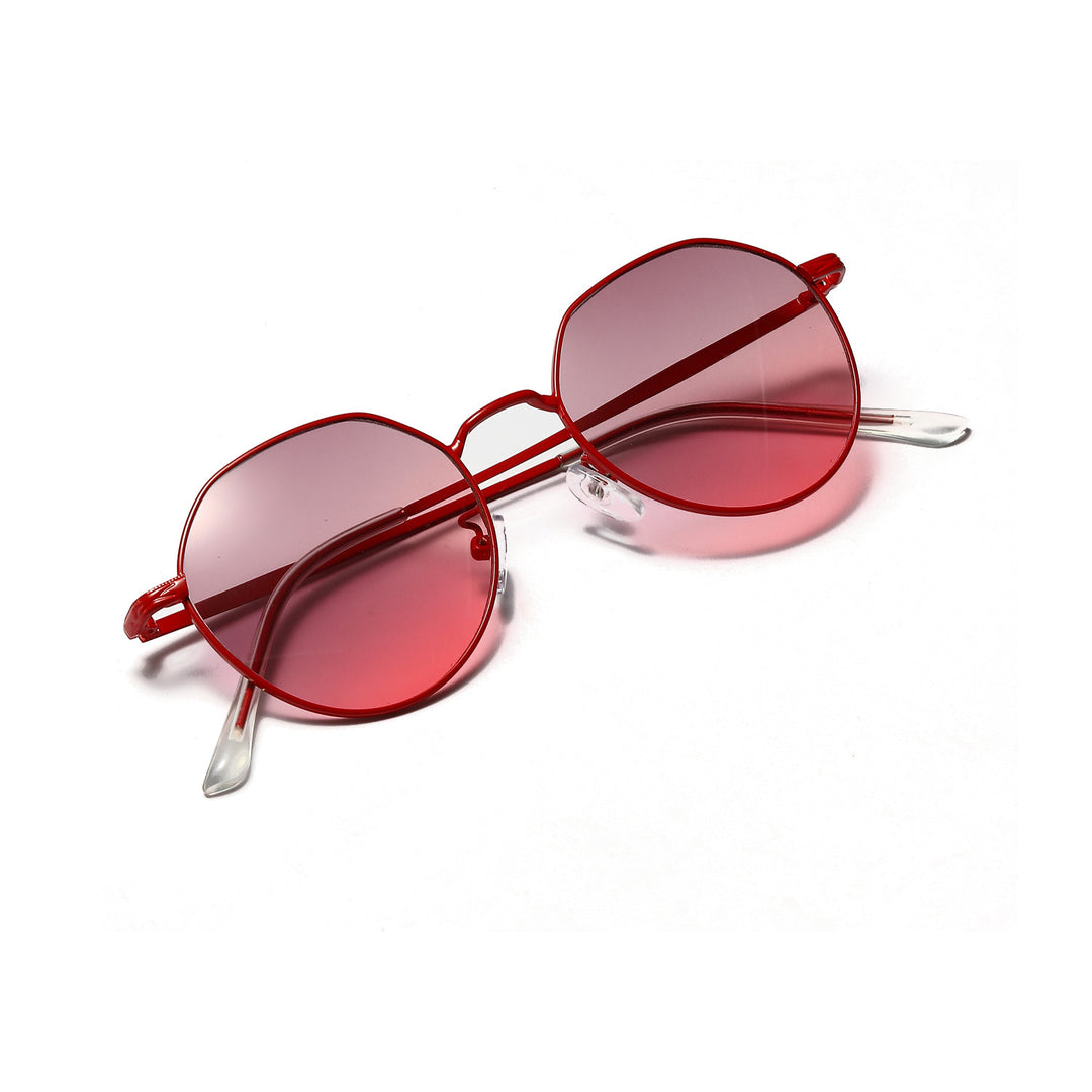 Dame rund brille med filigran metallramme Skanto