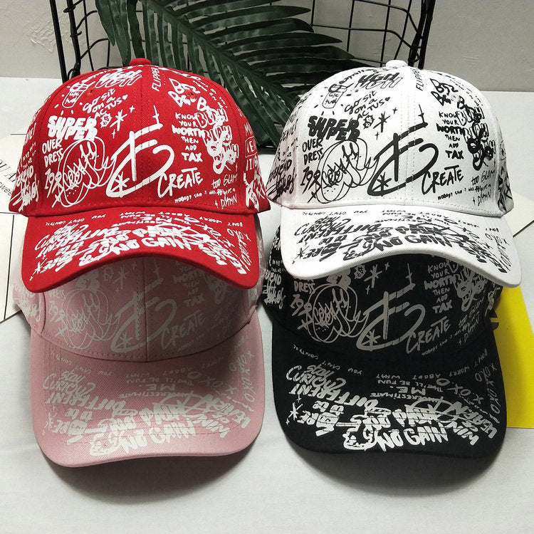 Herre Graphic Print Snapback Cap Skanto