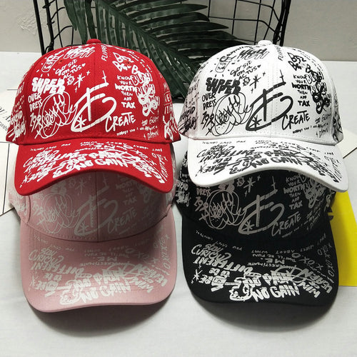 Herre Graphic Print Snapback Cap Skanto