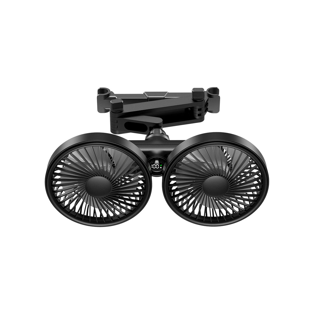 Unisex Dual-Head Justerbar Klipp-På Vifte Skanto
