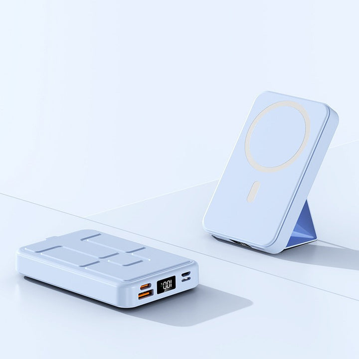 Bærbar Magsafe Powerbank med Innebygd Stativ Skanto