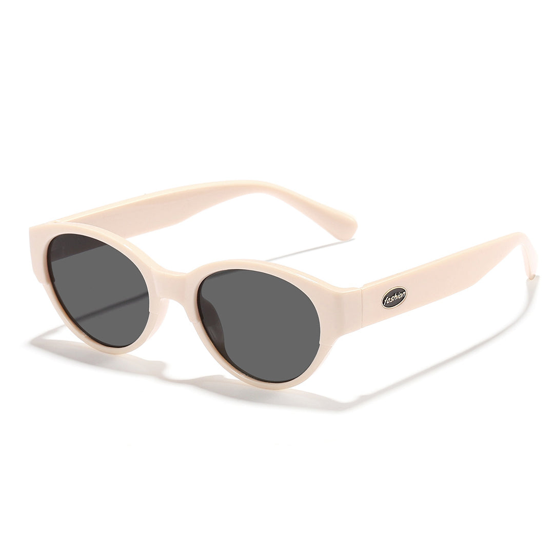 Dame moteriktig solbrille med transparent ramme og ergonomisk design Skanto
