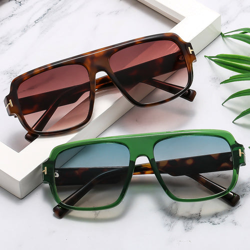 Dame trendy firkantet solbrille Skanto