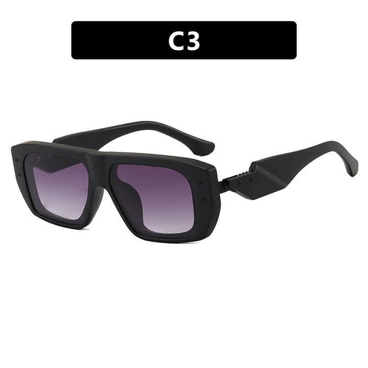 Damer moterik kvadratisk brille med flerfarget gjennomsiktig ramme Skanto