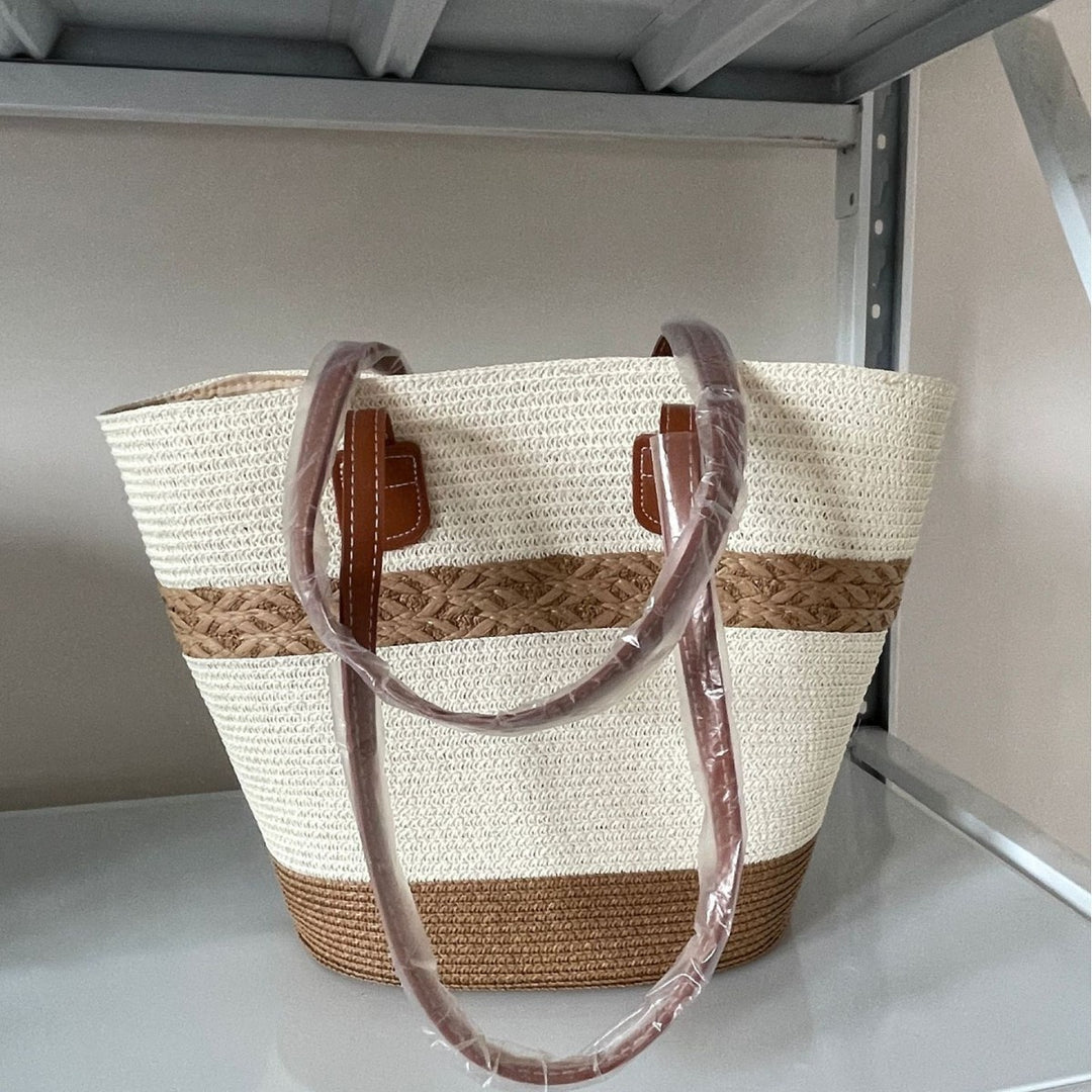 Elegant Flettet Handle Bag Skanto