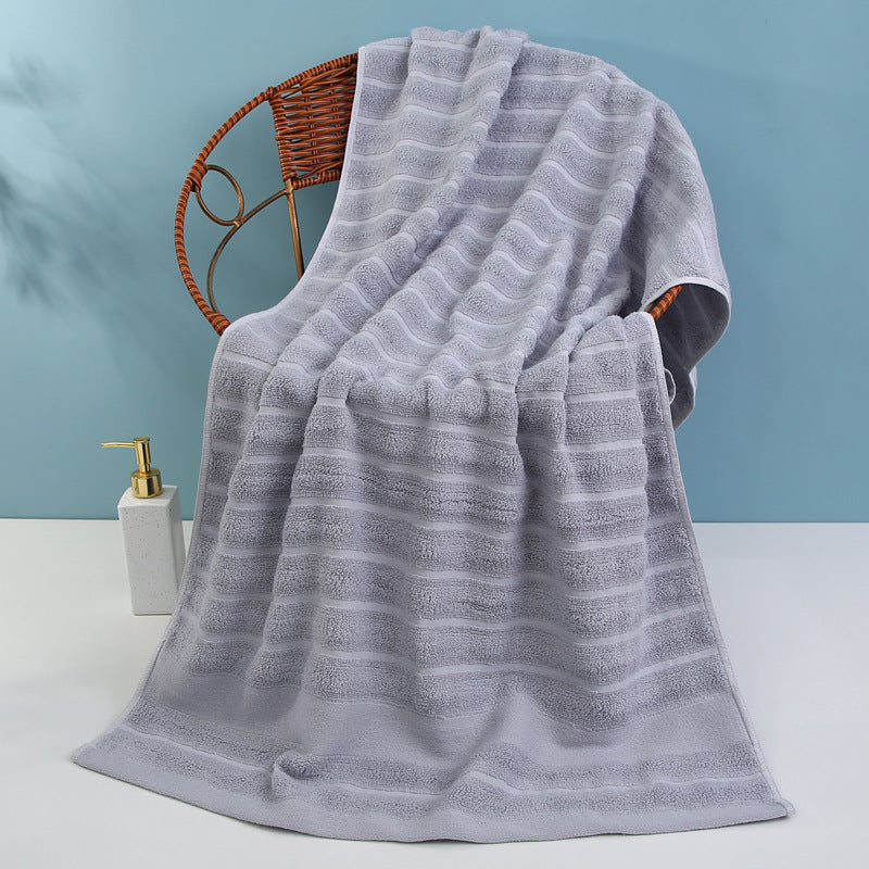 Luksus frottéhåndkle med elegant stripemønster Skanto