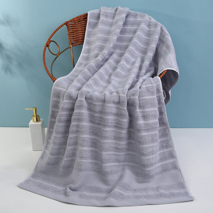 Luksus frottéhåndkle med elegant stripemønster Skanto