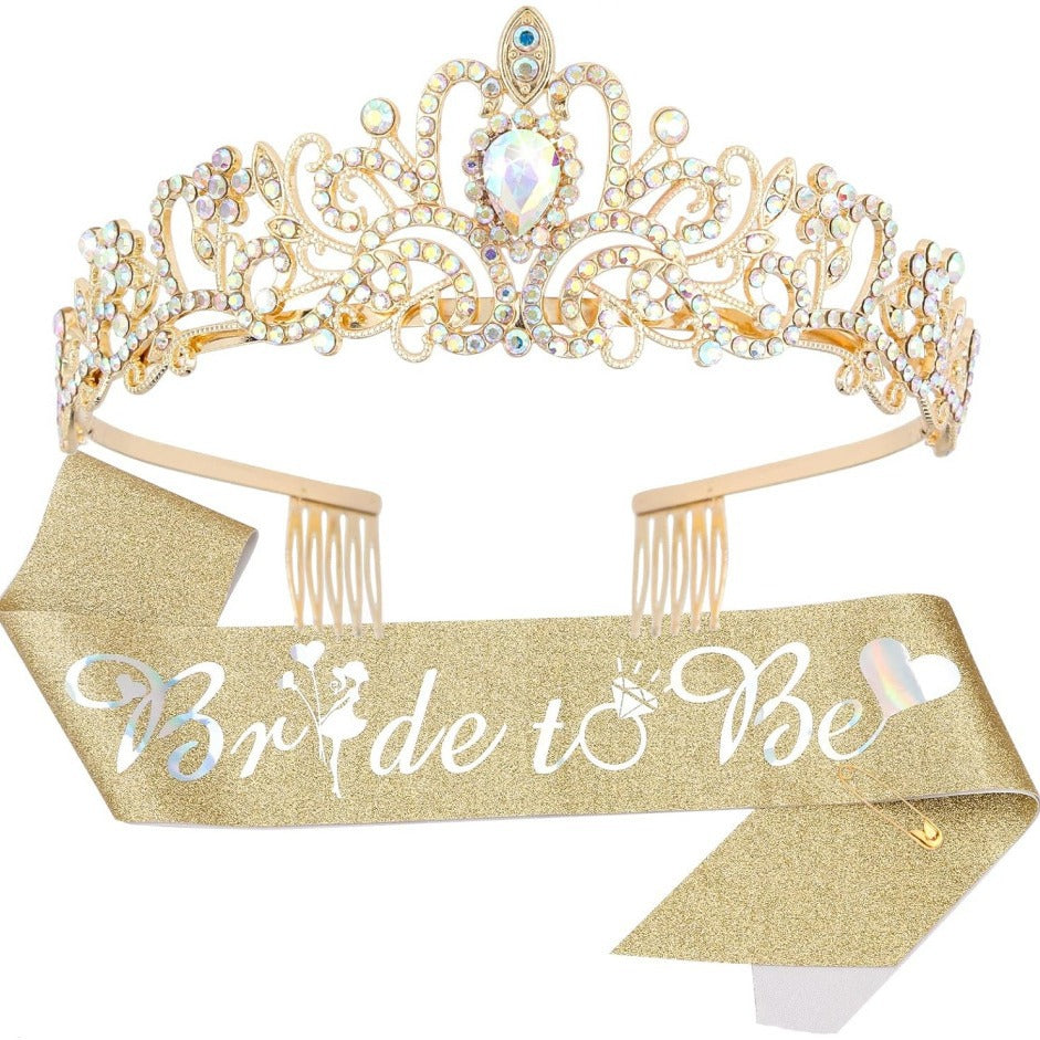 Damer Elegant Tiara med Personalisert Belte Skanto