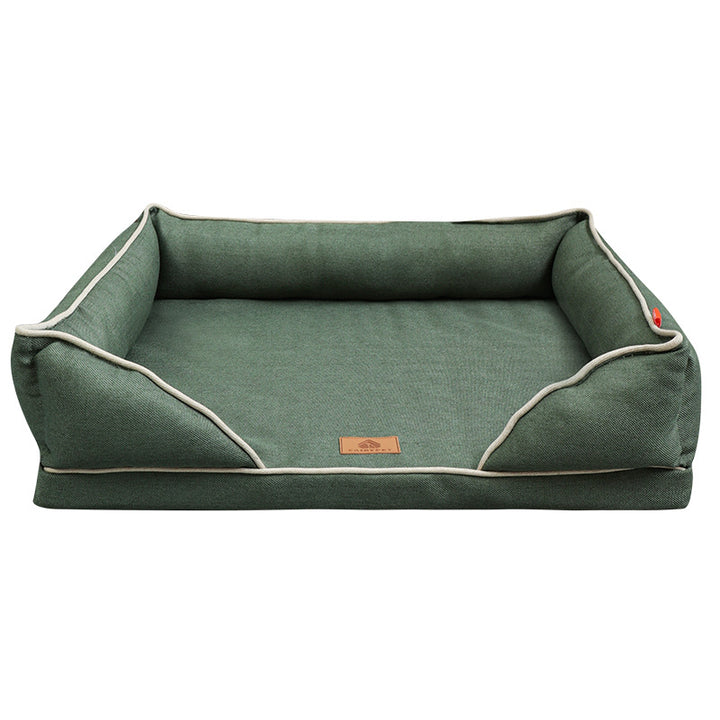 Hevet ortopedisk sofa hundeseng