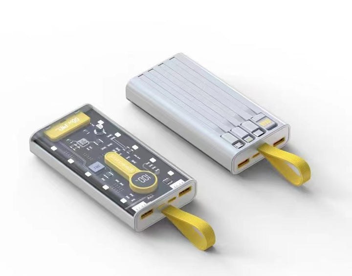 Powerbank med LCD-skjerm og hurtiglader Skanto
