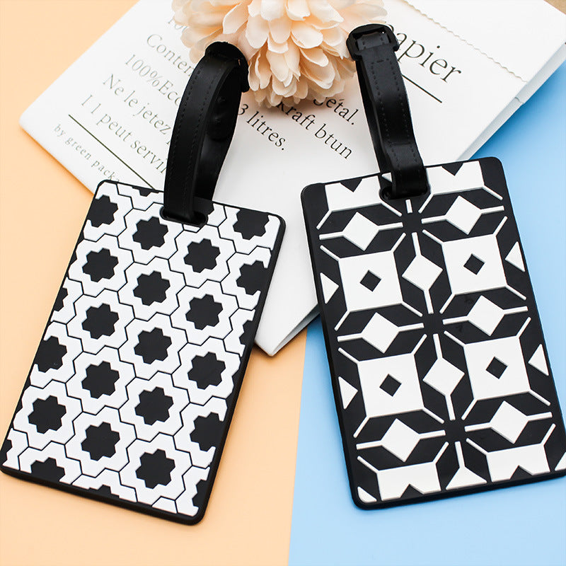 Unisex Geometric Pattern Luggage Tag Skanto