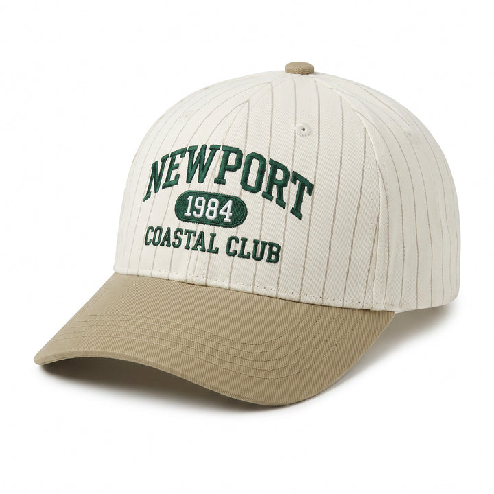 Dame casual og stilfull caps med stripemønster Skanto