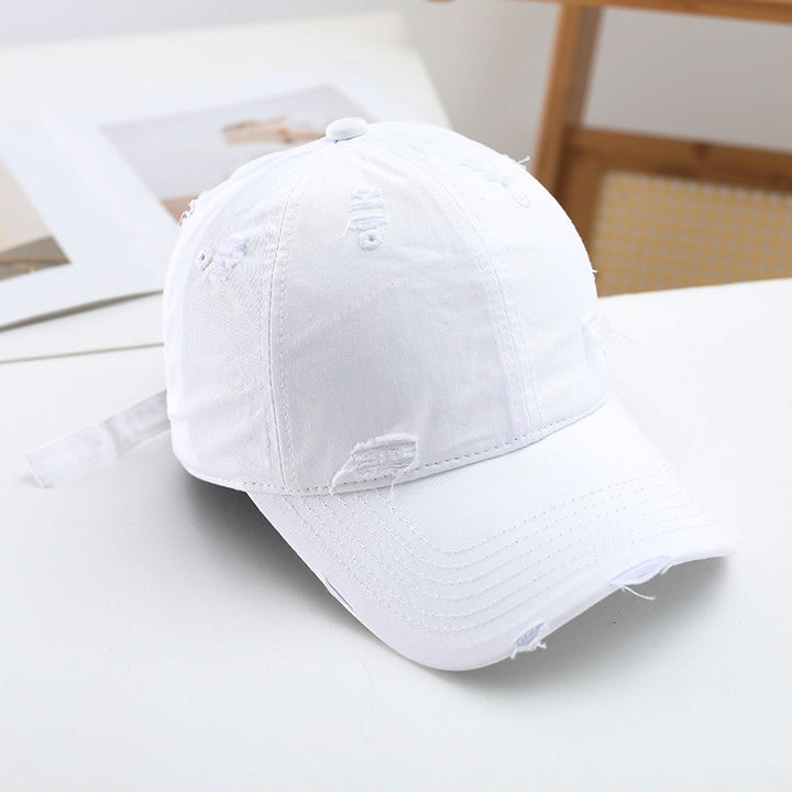 Dame casual Destroyed-basecap Skanto