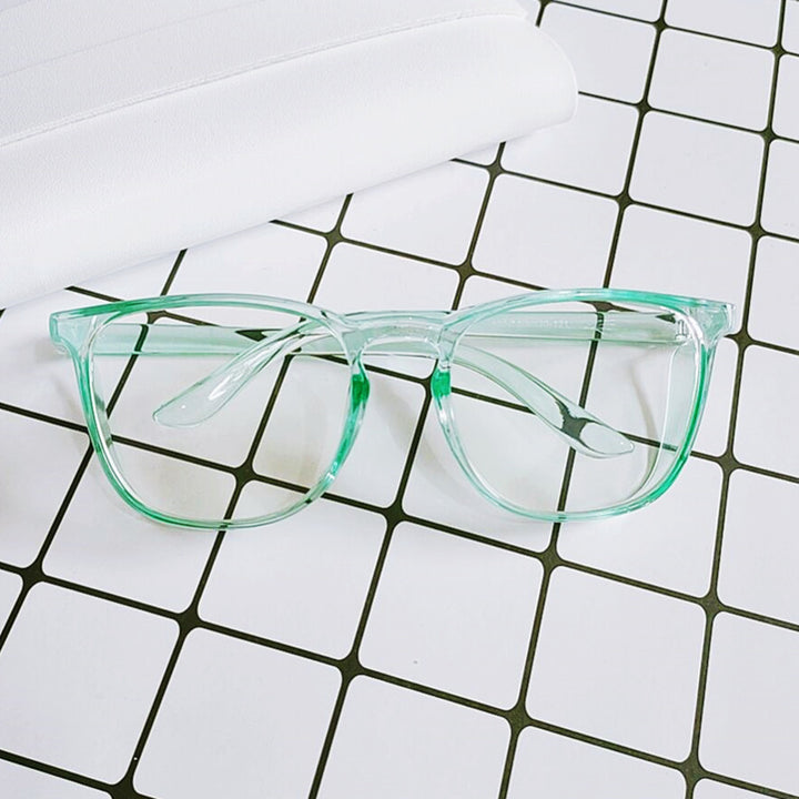 Dame trendy briller med kantet design Skanto