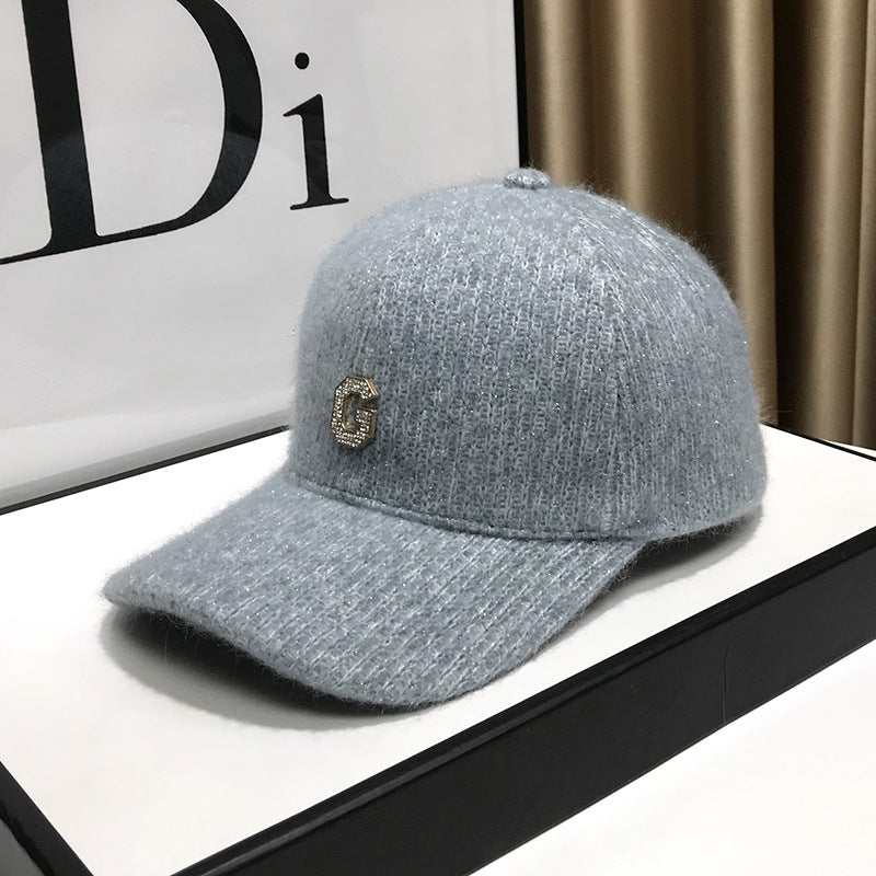 Kvinne Elegant Teksturer Fleece Baseball Caps Skanto