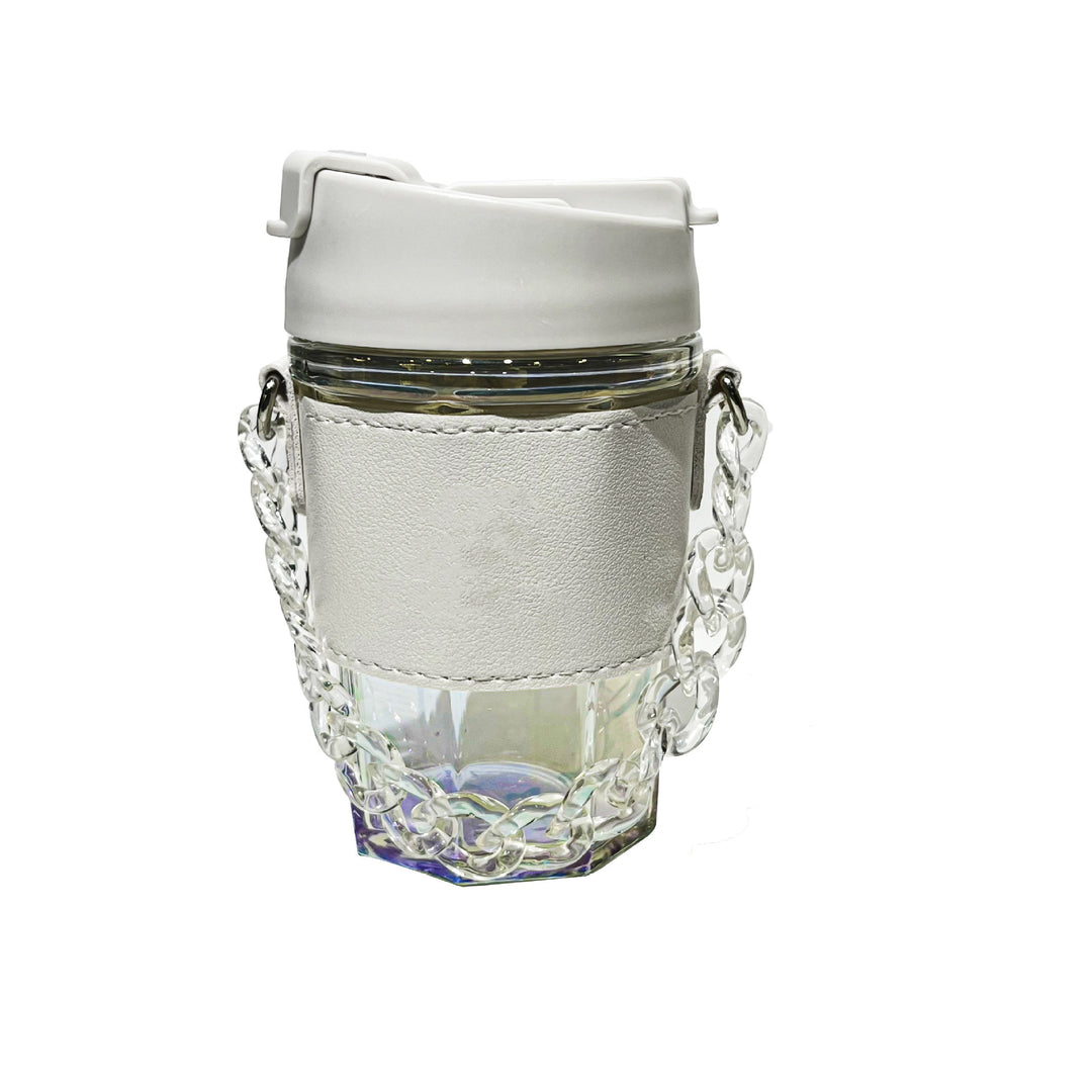 Dame trendy glasskop med kjede-bærebelte Skanto