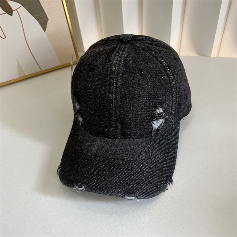 Kvinne Slitt Denim Baseball Cap Skanto 1784083631