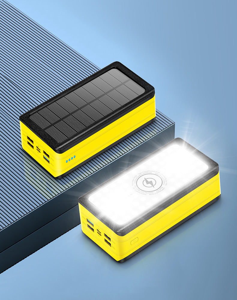 Solar Powerbank med LED-lampe Skanto