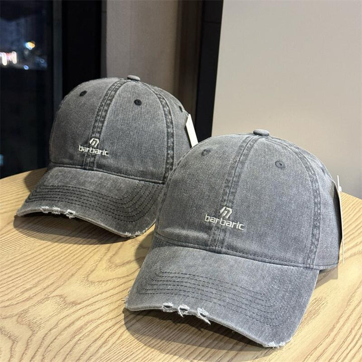 Men's Distressed Cotton Twill Baseball Cap Skanto