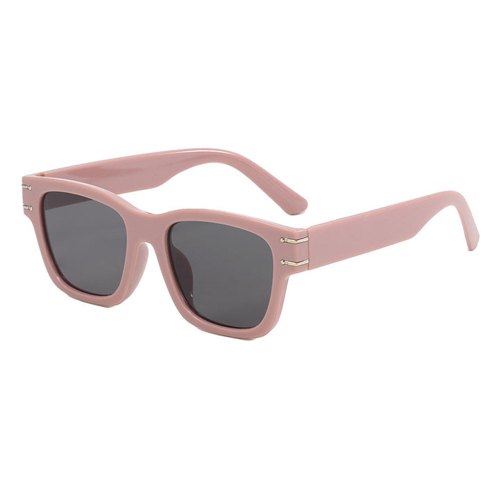 Dame moteriktig oversized solbrille med holdbar plastinnfatning Skanto