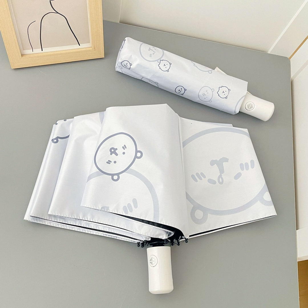 Dame Automatisk Faltregnparaply med leken dyremotiv Skanto