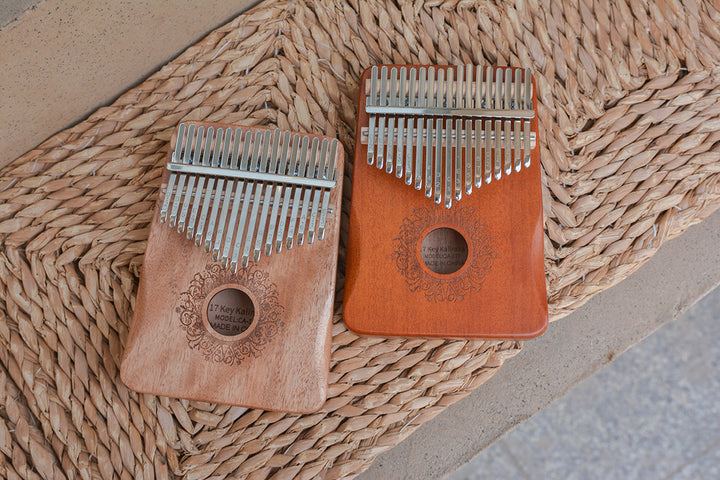 Skanto | 17-tangent Kalimba Tommel Piano Bærbar Tre Finger Piano Instrument