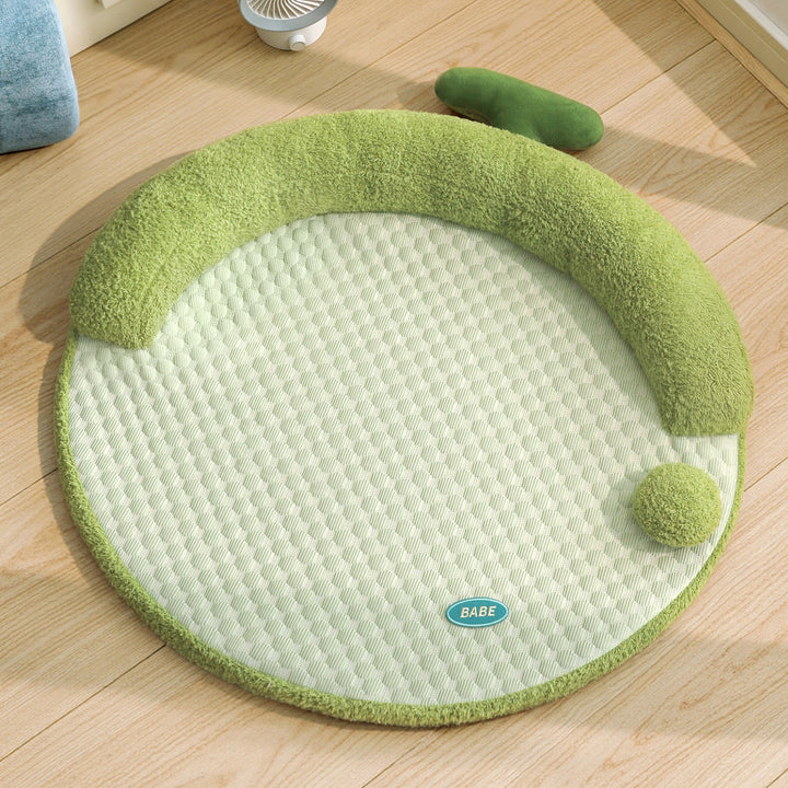 Unisex nan rund babykrabblematt med ergonomisk nakkepute og sklisikker bunn Skanto