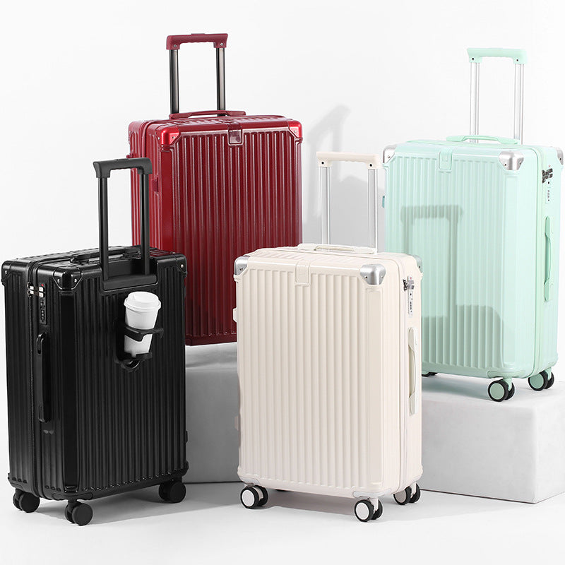 Unisex Reisevennlig Hard Shell Koffert med Integrert Drikkeholder Skanto