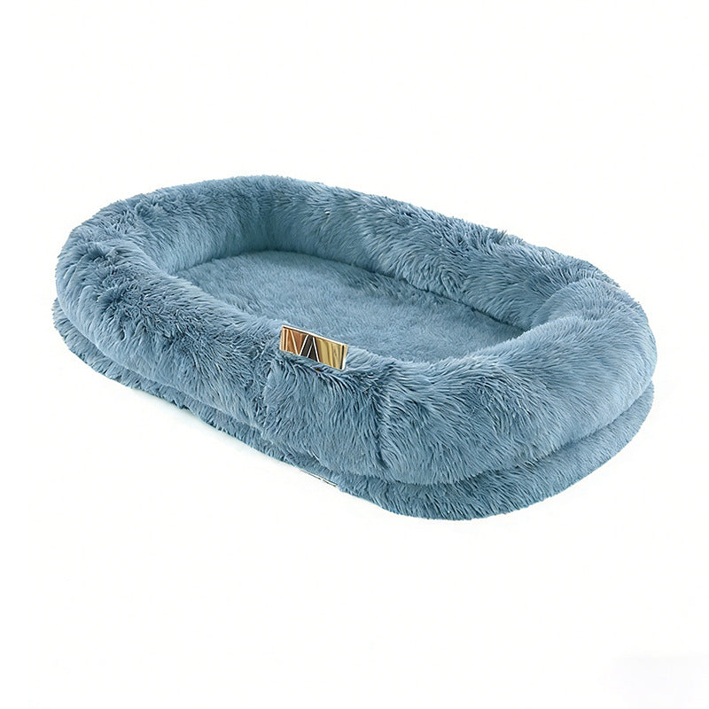 Plush Faus Fur Teppe Hundefläge