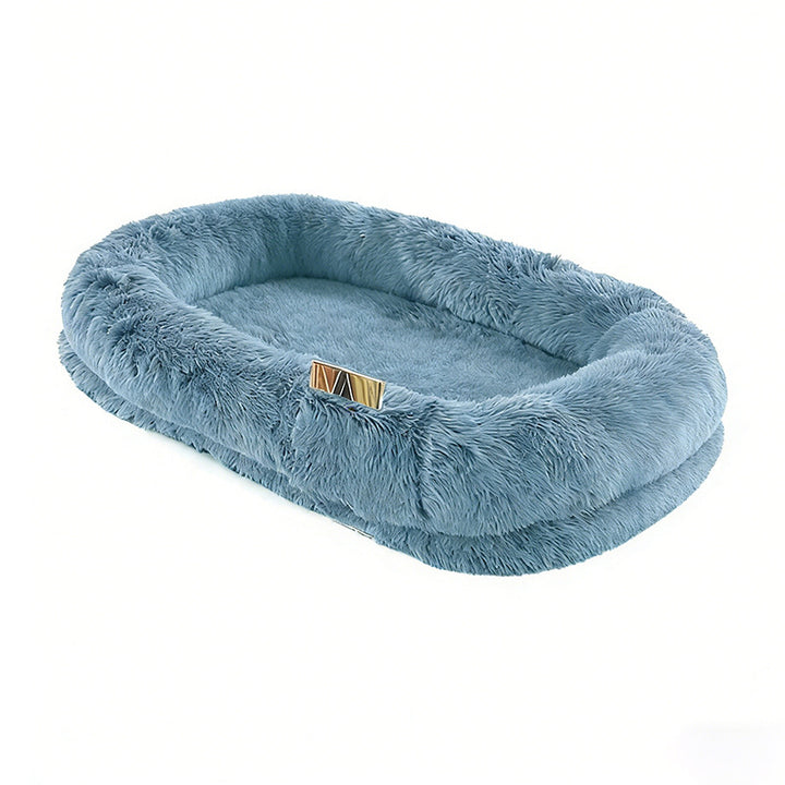 Plush Faus Fur Teppe Hundefläge