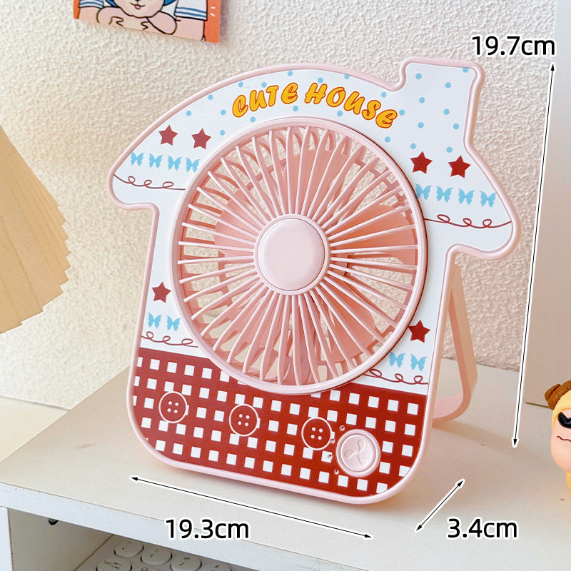 Compact table fan in creative design Skanto
